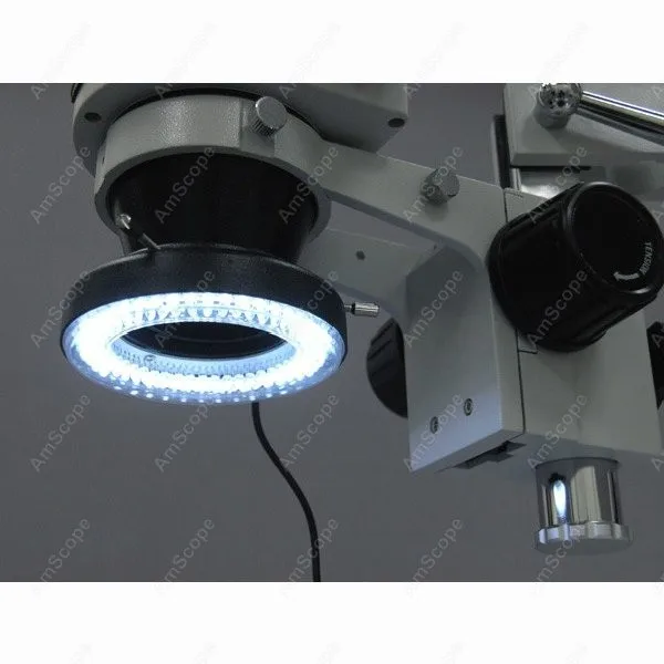 Зум стерео микроскоп -- AmScope поставки 3.5X-90X зум с 144-LED Кольцевой свет + 5 МП цифровой