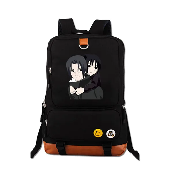 Высокое качество аниме Наруто Uzumaki Печать Холст Mochila Feminina дорожная военная сумка школьные сумки для подростков рюкзак для ноутбука - Цвет: 12