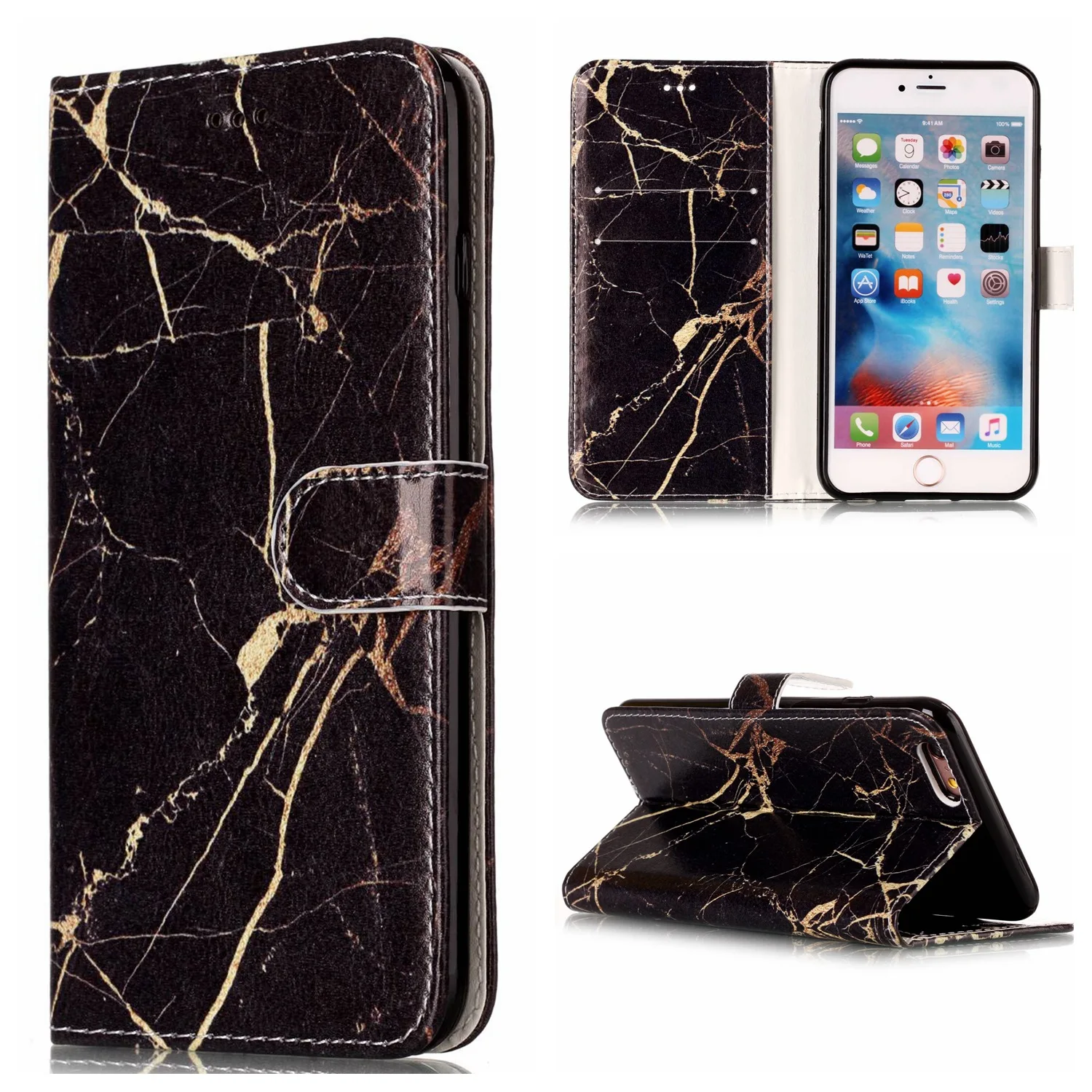 Чехол для телефона YESPURE Marble чехол Iphone 7 из искусственной кожи с откидной крышкой