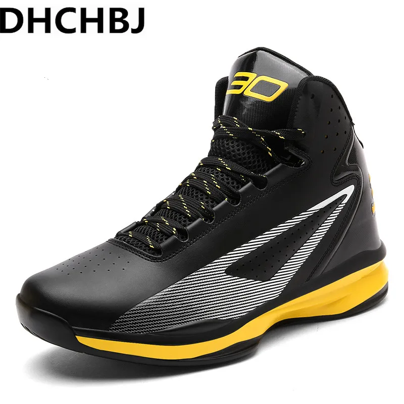 Пары баскетбольные кеды черный белый цвет высокие кроссовки Для мужчин анти