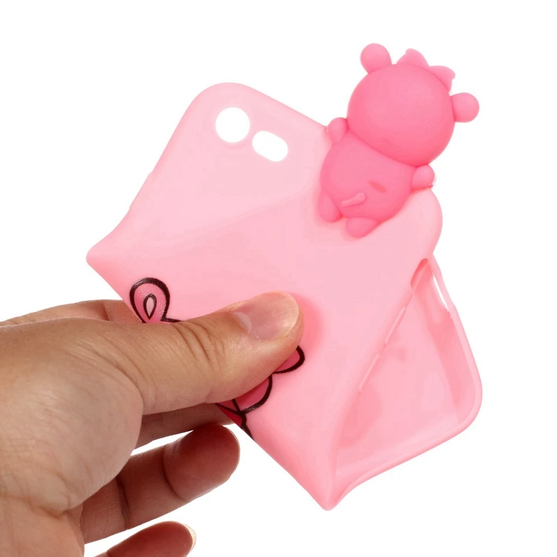 For Coque iPhone 7 Case 3D Cartoon Toy Owl Panda Unicorn Cat Soft Silicon Back Cover |
