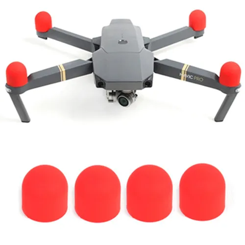 HOBBYINRC 4 шт. для DJI MAVIC PRO/MAVIC 2 PRO/MAVIC 2 ZOOM Bump-proof Защитная крышка двигателя Защитная силиконовая крышка - Цвет: red
