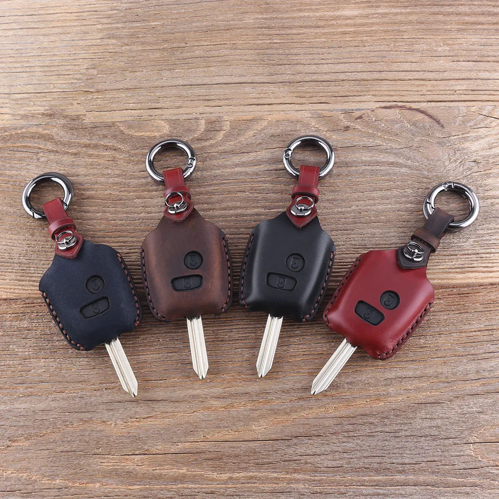DANDKEY Натуральная кожа Защитный чехол для ключей 2 кнопки Peugeot Partner Expert Boxer |