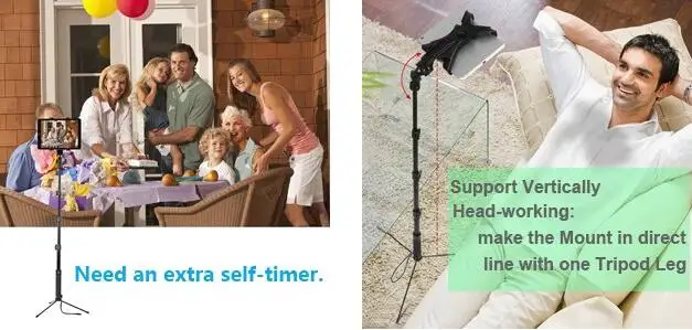 16,5-5" проводная ручная палка для селфи Gopro Pole+ алюминиевый штатив монопод+ подставка для планшета универсальный держатель для телефона для телефонов на Android