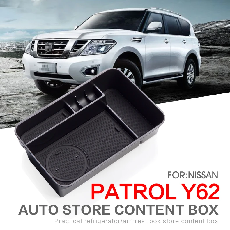 Подлокотник Smabee для Nissan патруль Y62 2011 ~ 2018 автомобильный органайзер хранения