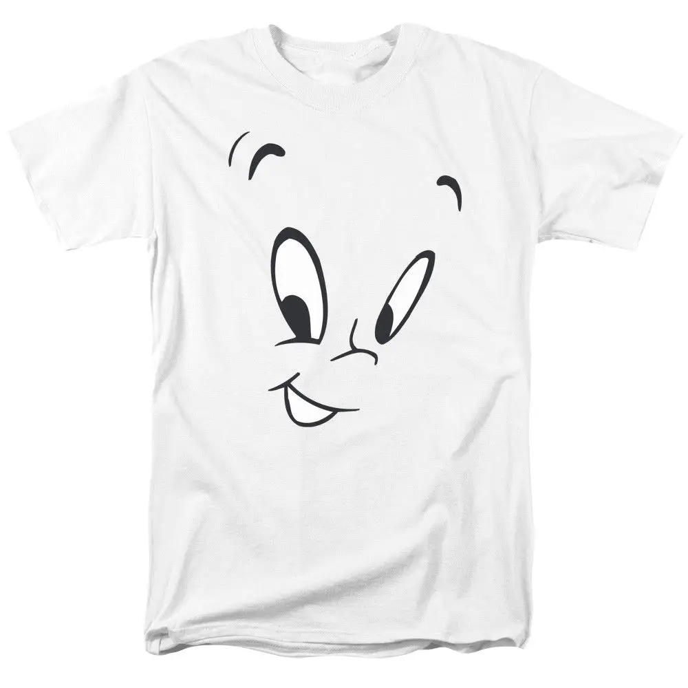 Casper The Friendly Ghost Face лицензионный для взрослых Футболка с героями мультфильмов