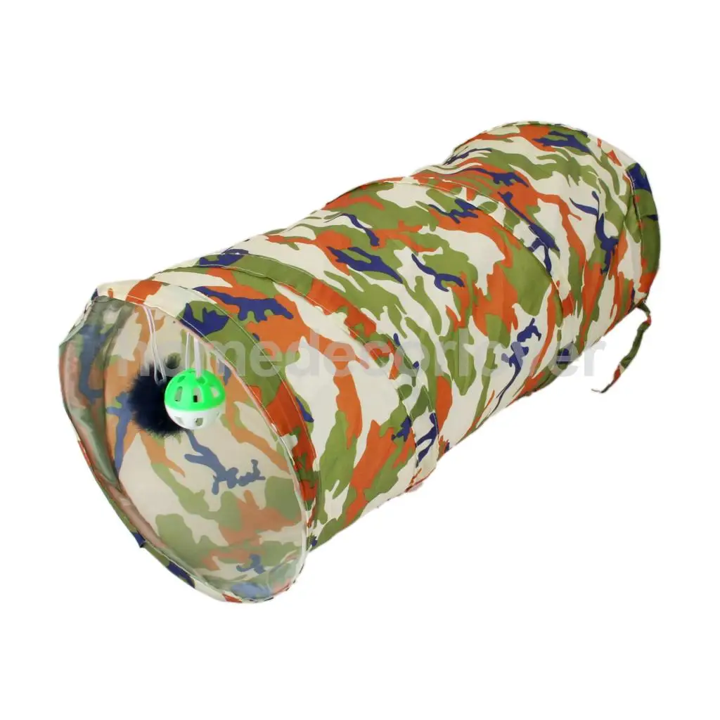 Pop Up Cat Dog Pet Favor Play Tunnel Exercise Activity Toy Camouflage | Дом и сад