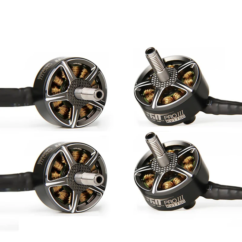 4PCS 1750KV 4 шт. T-motor F60 PRO III 1750KV 5-6S бесщеточный двигатель CW резьба для радиоуправляемого дрона FPV гоночный Мультикоптер запчасти - Цвет: 4PCS 1750KV