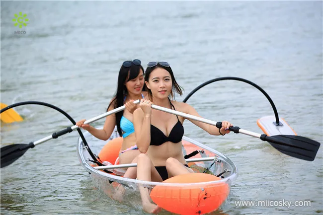 Clear Kayaking transparent kayak canoe |