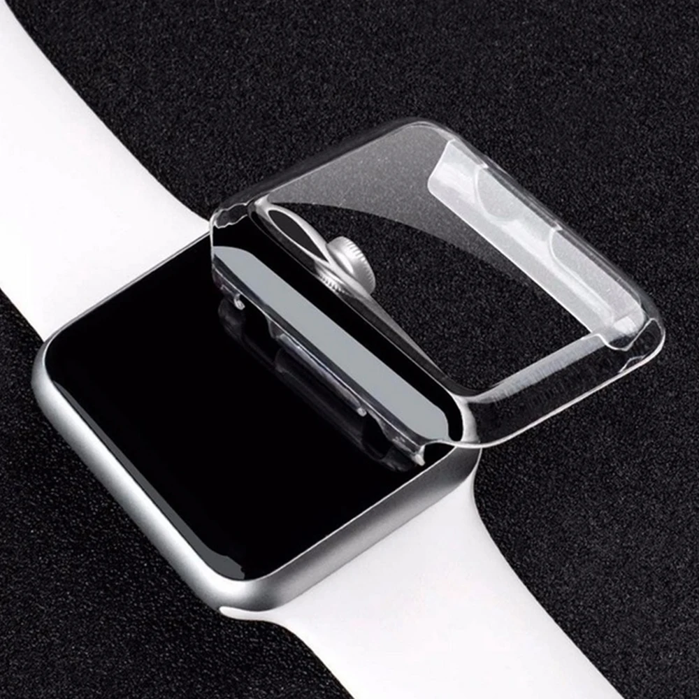 Чехол для часов Apple Watch Series 1 2 3 силиконовый защитный чехол 38 мм 42 сменные защитные