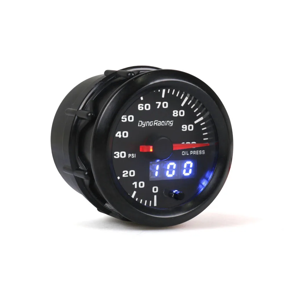 Манометр Dynoracing BX101500 измеритель давления масла 2 дюйма 52 мм 7 цветов Led диапазон