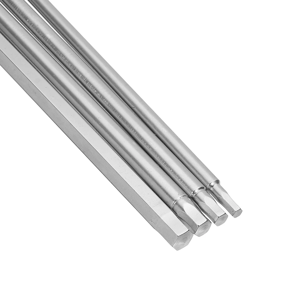 Broppe 4 шт. 150 мм H3-H6 отвертка с шестигранной головкой S2 1/4 дюймов шестигранный хвостовик Магнитная электрическая дрель отвертка Набор бит H3 H4 H5 H6