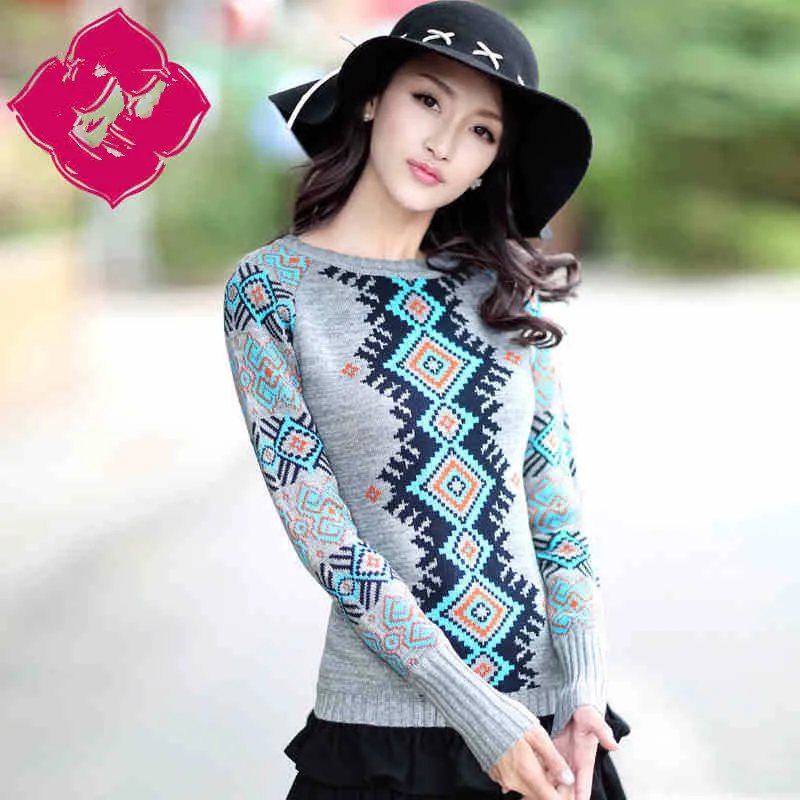 

Women Sweater Dress Casual Knit Dresses Nice Spring Autumn And Winter Women Print Long Winter Dress Knit Jacket A255