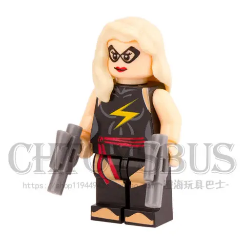 Одна распродажа капитан Марвел мисс Carol Danvers minifig Marvel супергерои Мстители сборные