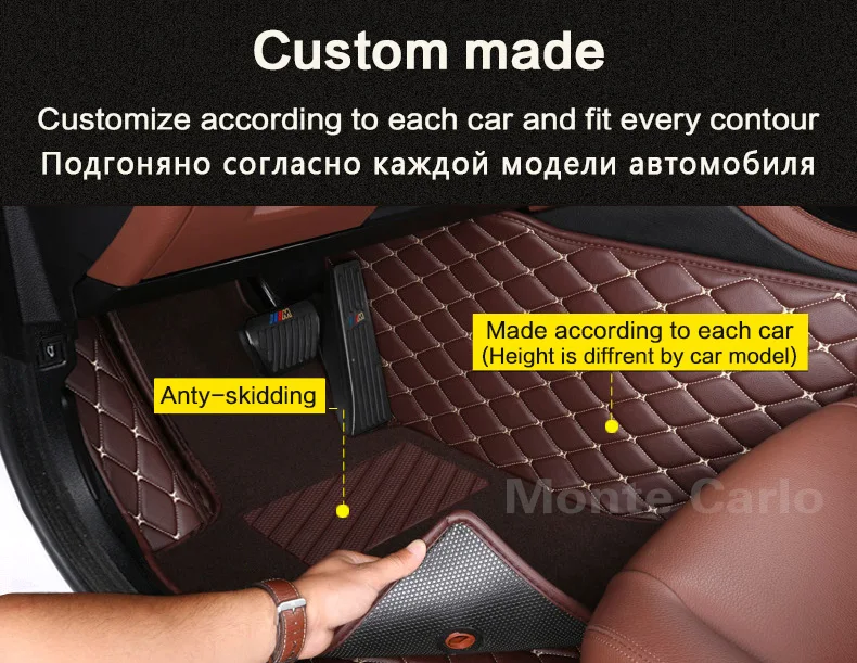 Автомобильные коврики на заказ, сделанные для Kia Soul Shuma Grand Carnival Sedona Opirus, автомобильный Стайлинг, высокое качество, роскошный прочный ковер