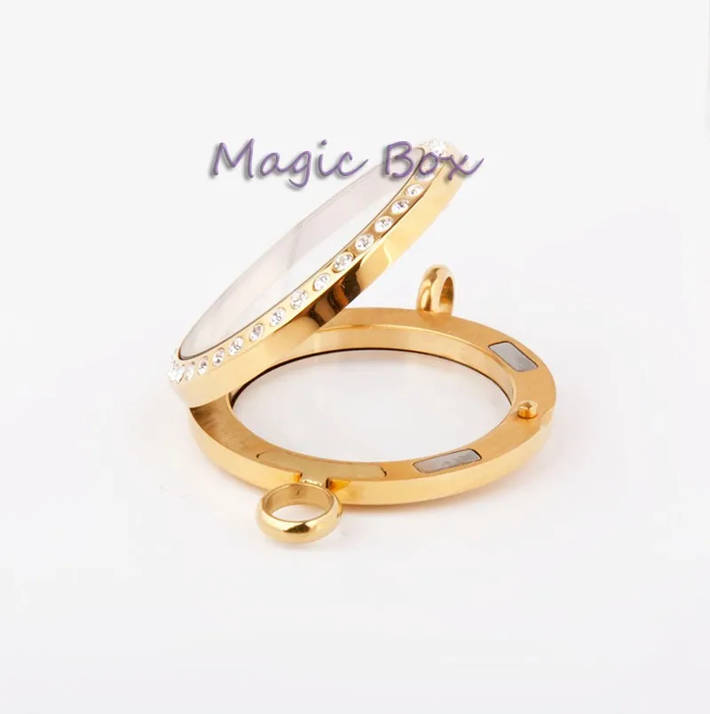 Стеклянный кулон из нержавеющей стали розового золота цвет богемный стиль