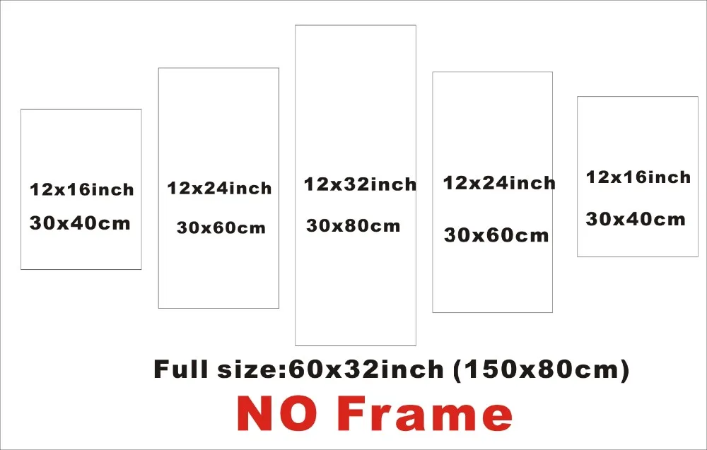 Коллекция 2017 года набор из 5 предметов современное настенное искусство