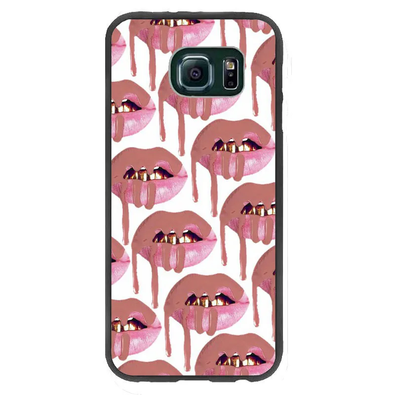 Kylie Jenner губы помада макияж сексуальный мягкий ТПУ чехол для телефона Samsung Galaxy S7