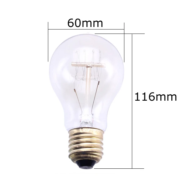 Ретро лампы накаливания ST64 T45 DIY ручной работы Эдисона E27/220В/40 Вт для подвесных