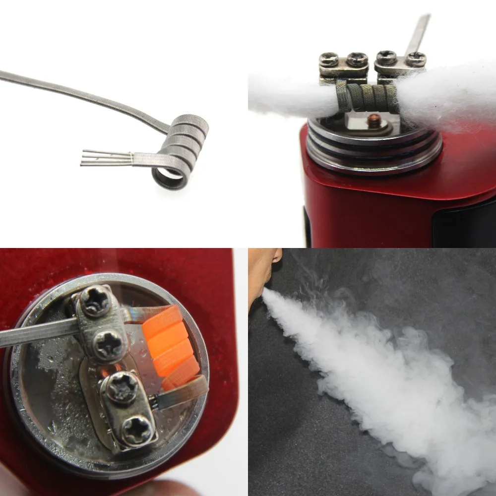 Нагревательная проволока NI80 Fused Clapton предварительно изготовленная катушка