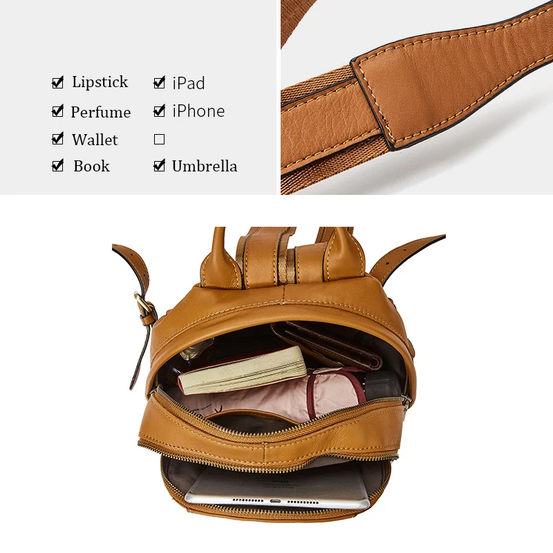 Mochila mujer Qiwang сумка через плечо для женщин 2019 маленькие школьные сумки из коровьей