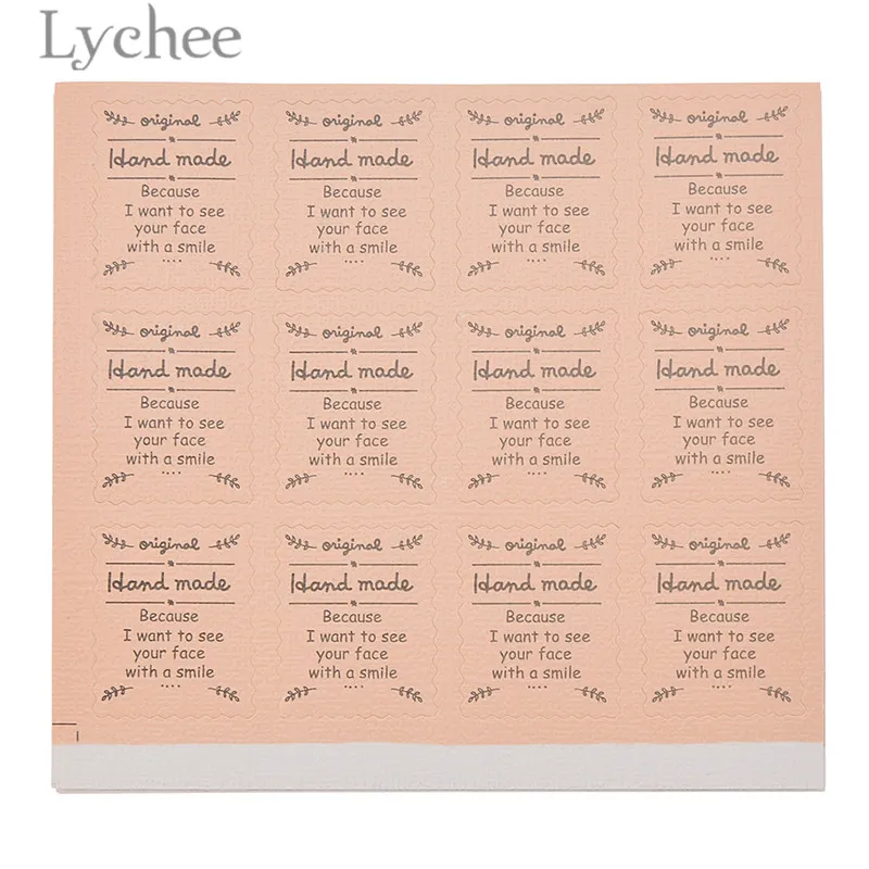 Lychee 120 шт розовые штампы дизайн наклейки s подарок торт средство герметизации упаковки стикер DIY клейкие переводные наклейки поставки