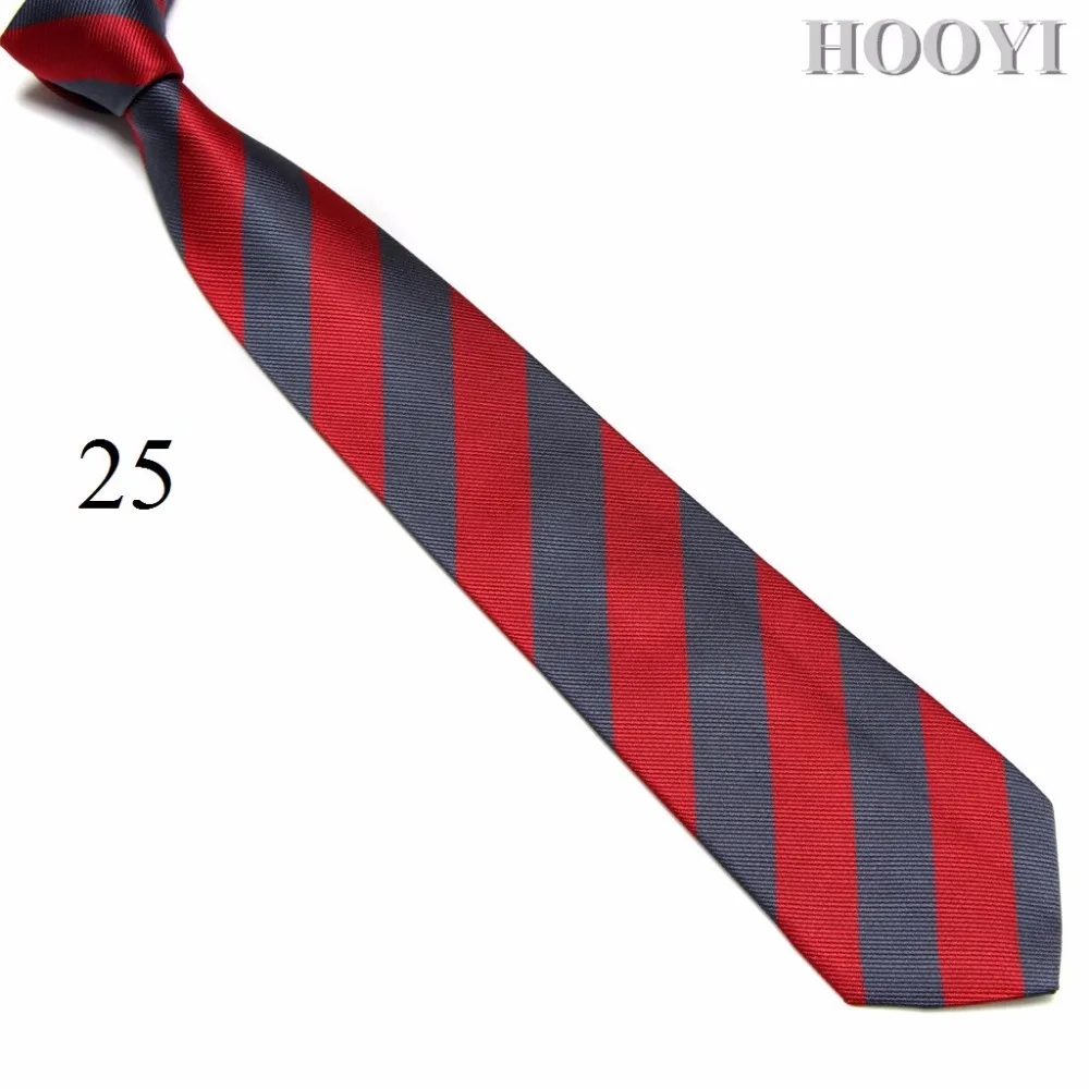 HOOYI полосатые школьные галстуки для студентов, галстук для мальчиков, молодых мужчин