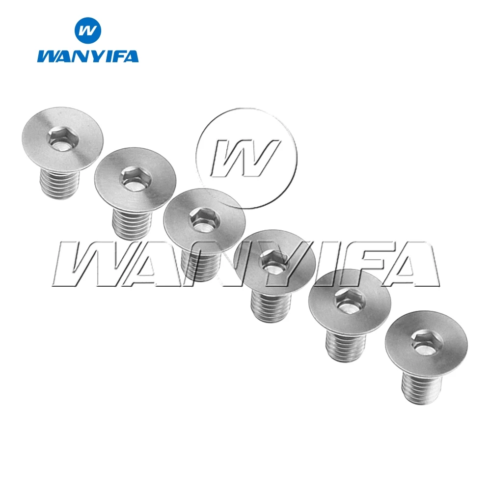 Болт с шестигранной головкой wanifa M5 x10mm из титана Ti золотого цвета радуги 6 шт.|screw