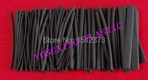 180pcs /lot 1.5 2.5. 3.5 5.0 6.0 7.0mm 10cm length pvc heat shrink tube black color ratio 2:1 sleeving mixed in box | Обустройство