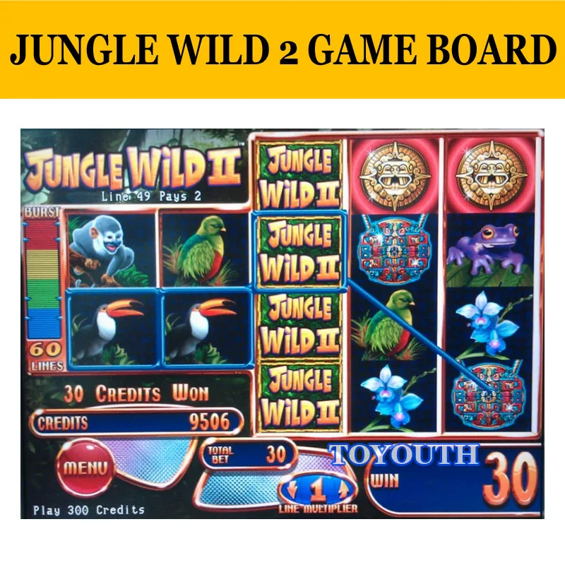 Игровая доска для казино Jungle Wild 2 WMS NXT II слот игры/WMS игра pcb II|casino game board|game pcbcasino |