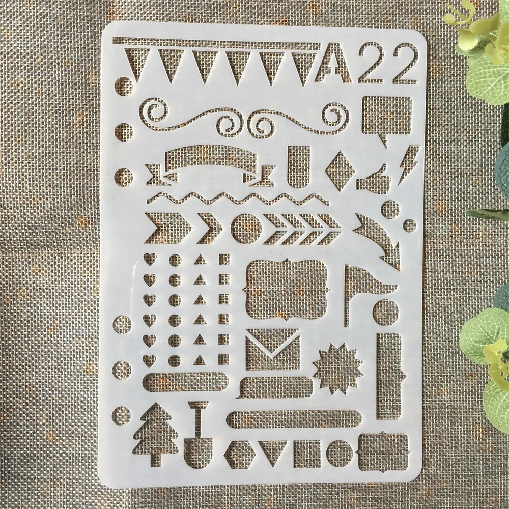 21 см значок ноутбука A22 DIY трафареты для наслоения раскраска скрапбукинга