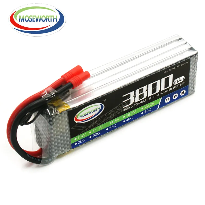 

14,8 V 4S 3800 мА/ч, 60C Lipo Батарея для Ду вертолётом и танк-Квадрокоптер беспилотный самолет дистанционного Управление игрушки литий Батарея