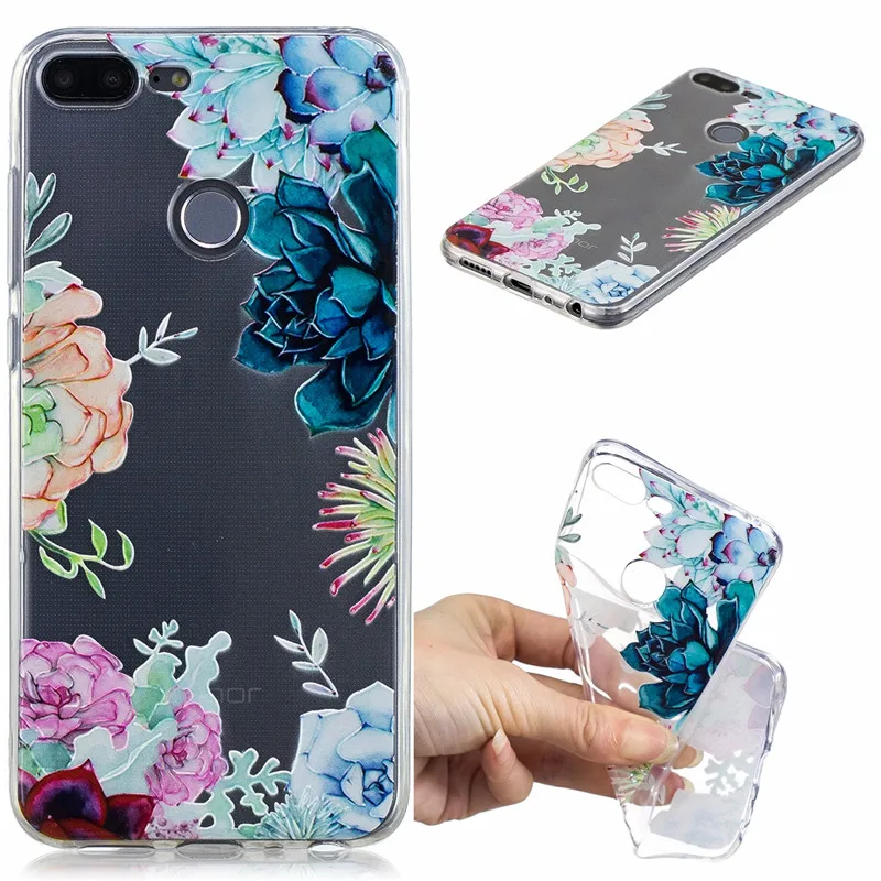 For Huawei Honor 9 Lite Case Soft TPU Silicone Painted Back Cover for lld l31 Coque Honor9lite Phone |