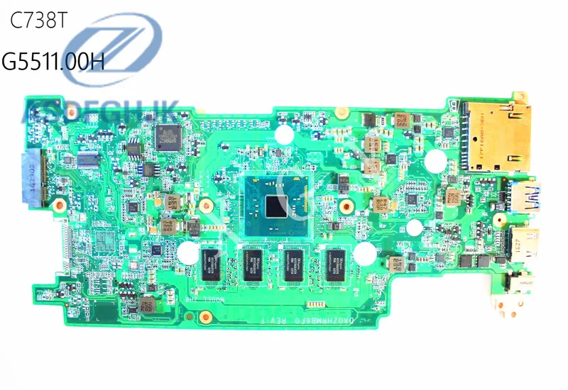 Материнская плата для ноутбука DA0ZHRMB6F0 Acer материнская Chromebook C738T процессор N3150 4 Гб