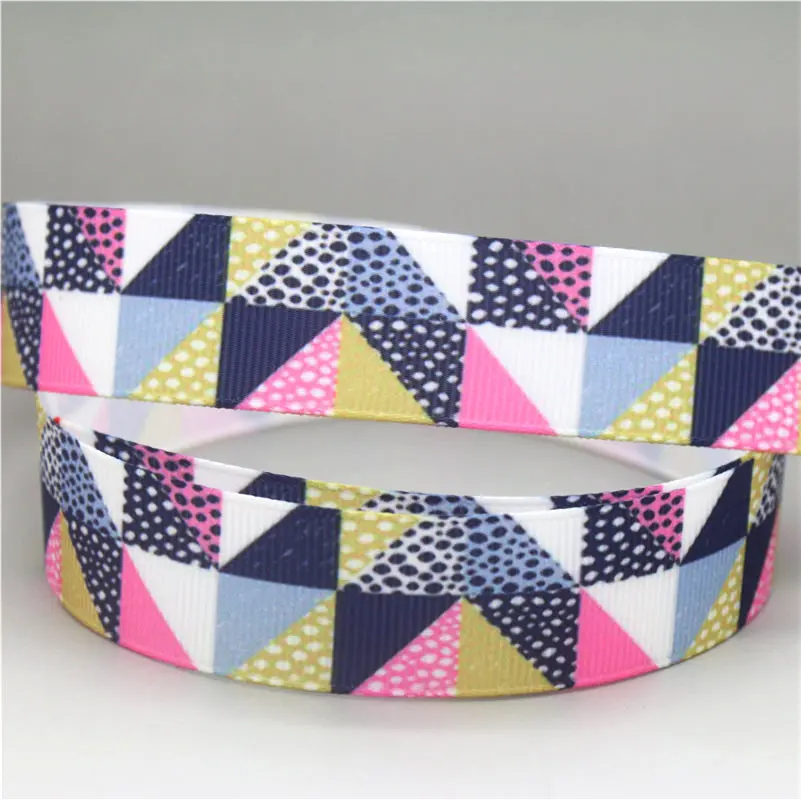 DHK 7/8'' 5yards tribal plaid printed grosgrain Ribbon Accessory hairbow headwear decoration Wholesale OEM C1648 | Дом и сад