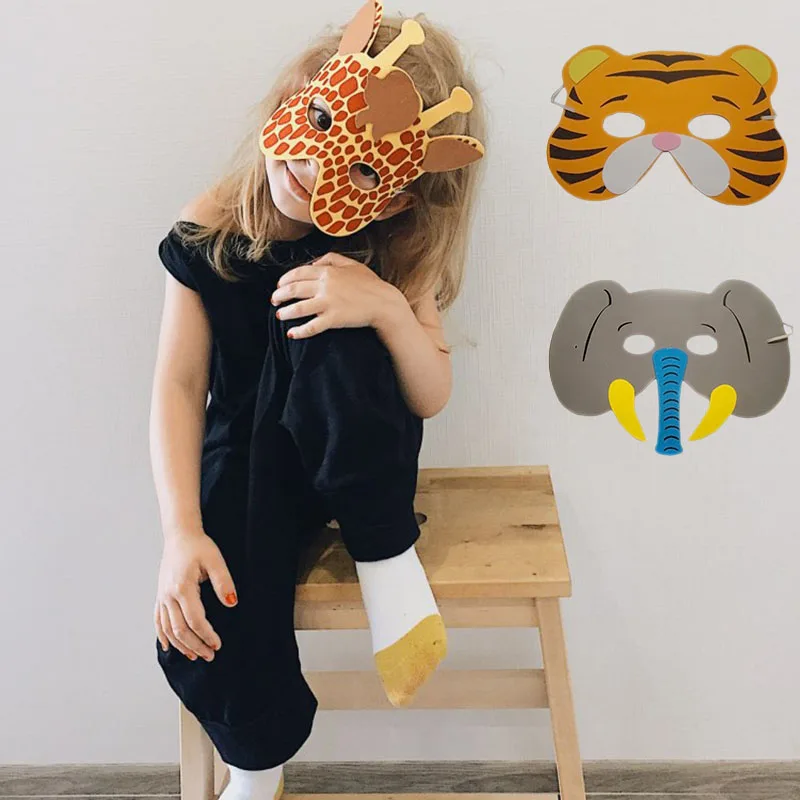 12 шт./Лот детский реквизит ручной работы в форме животного|handmade masks|mask animalmasks handmade |