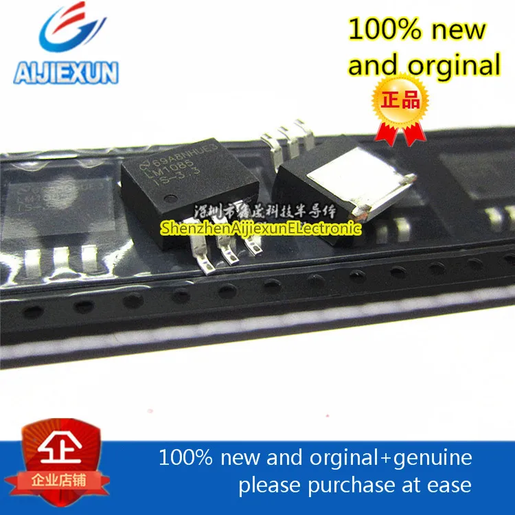 

10 шт. LM1085IS-3.3 3A LM1085 3A низкие выпадающие Положительные регуляторы TO263