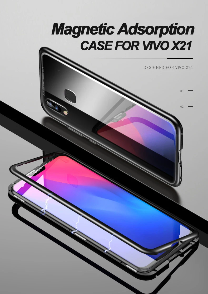 Goyce Магнитный Адсорбция дело для OPPO R15 Стандартный мечта Алюминий металлический