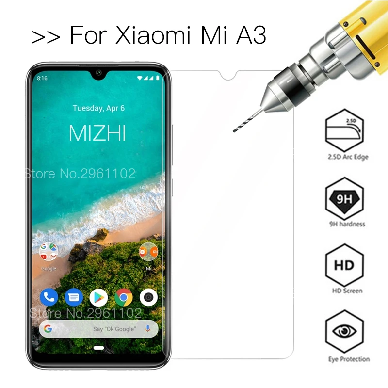

2 шт./лот, для стекла Xiaomi mi, A3, защита экрана, закаленное стекло для Xiaomi mi A3, стеклянная пленка для телефона на Xio mi A3 A 3 mi A3 Glas