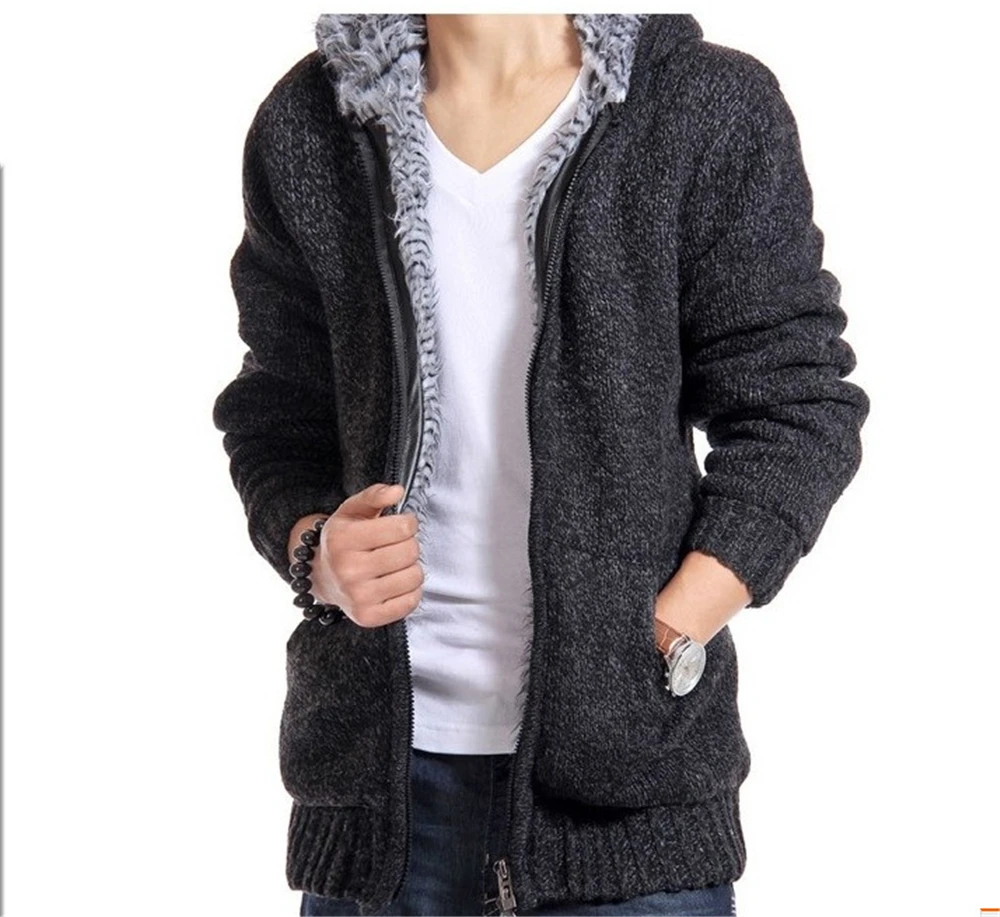 2016 новое мужской куртки толстый бархат капюшоном меховая куртка мужчины зима