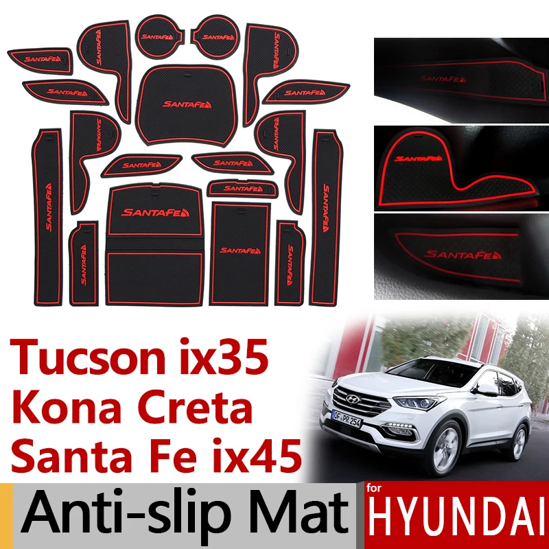 Противоскользящий резиновый коврик для подстаканника Hyundai Tucson ix35 Kona Creta ix25 Santa Fe