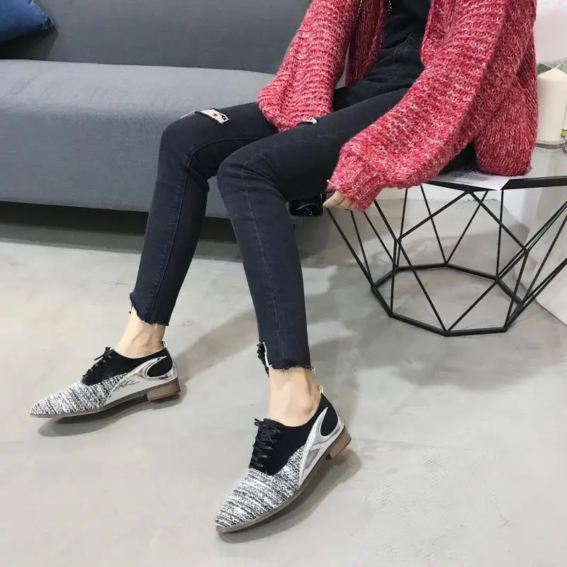 Modis/женские низкие ботинки из плюша и шерсти на меху плоской подошве с ремешками