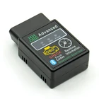 Мини-диагностический инструмент HH OBD ELM327V1.5, черный, Bluetooth OBD2, автомобильная CAN Беспроводная с чипом 25K80