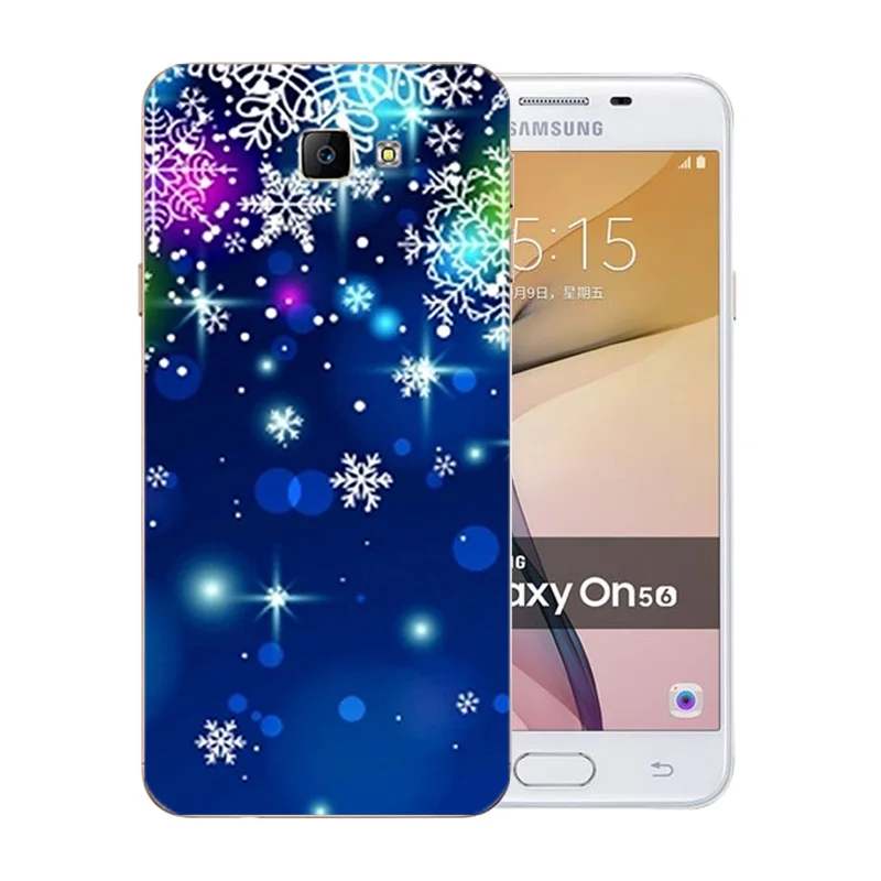 Мягкий чехол из ТПУ для Samsung Galaxy J5 Prime/On5 2016 чехлы с веселым рождественским узором