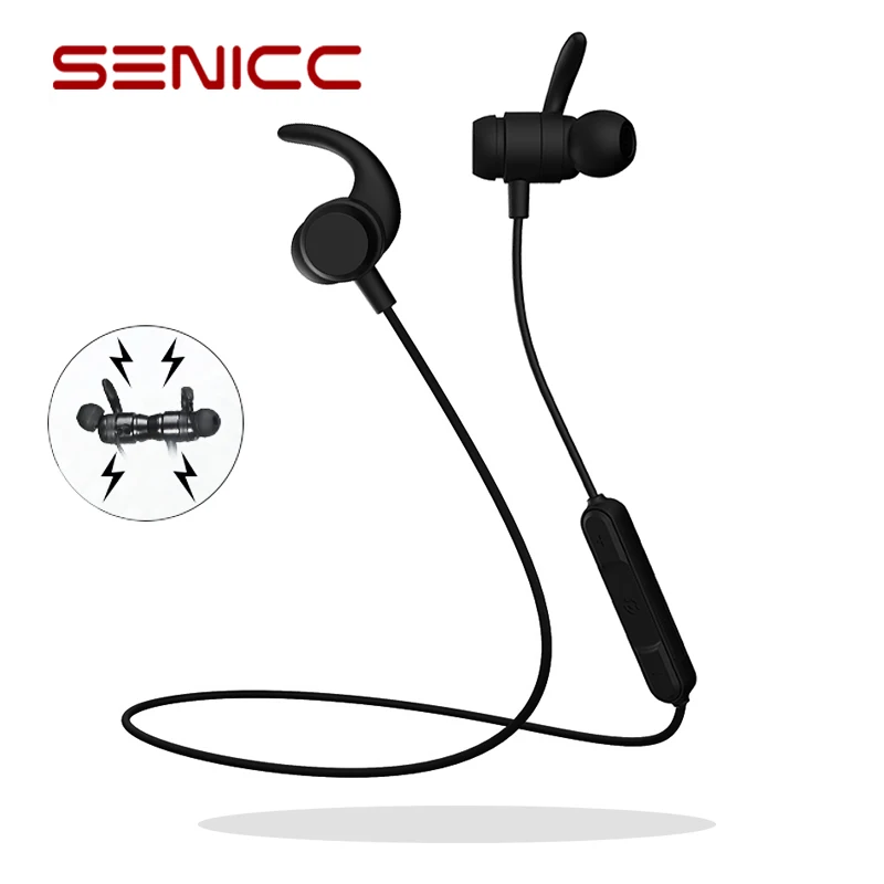 SENICC C1 HIFI Беспроводные Bluetooth спортивные наушники стерео звук музыка магнитные