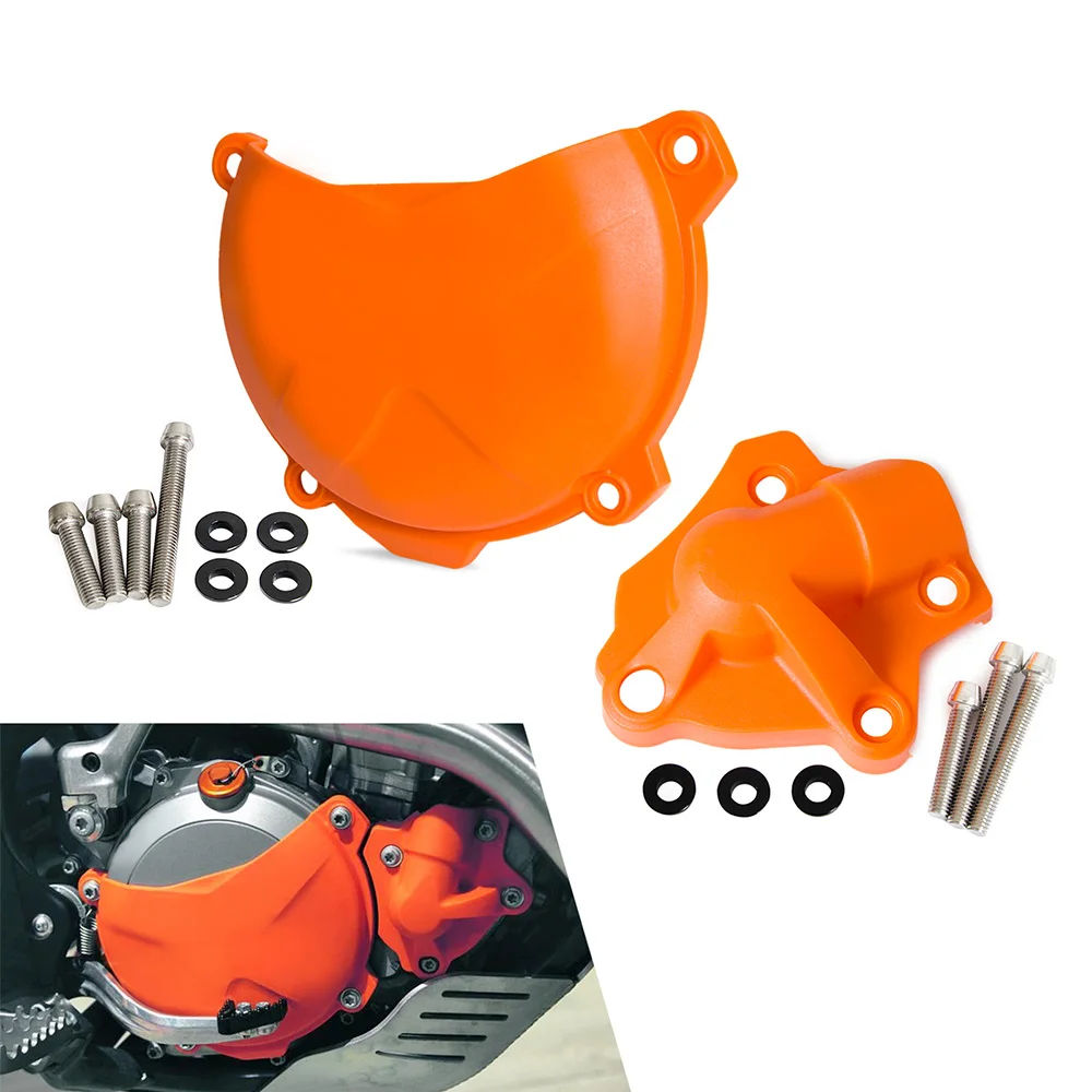 

NICECNC Motorcycle Clutch Guard Water Pump Cover Protector For KTM 250 350 SXF EXCF XCF XCFW SX-F EXC-F Six Days 2015