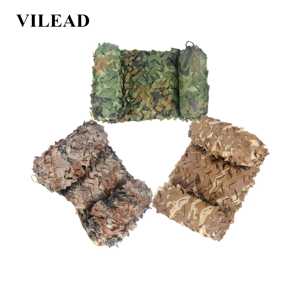 VILEAD 1 5 м широкая лесная пустыня белая синяя камуфляжная сетка солнцезащитное
