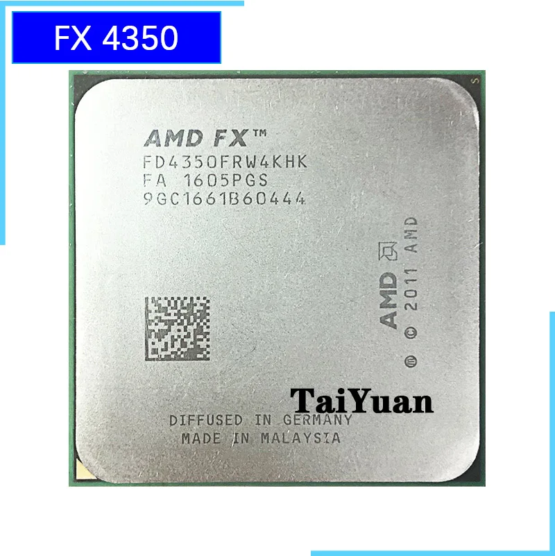 AMD FX-Series FX-4350 FX 4350 4,2 ГГц четырехъядерный процессор FD4350FRW4KHK Socket AM3