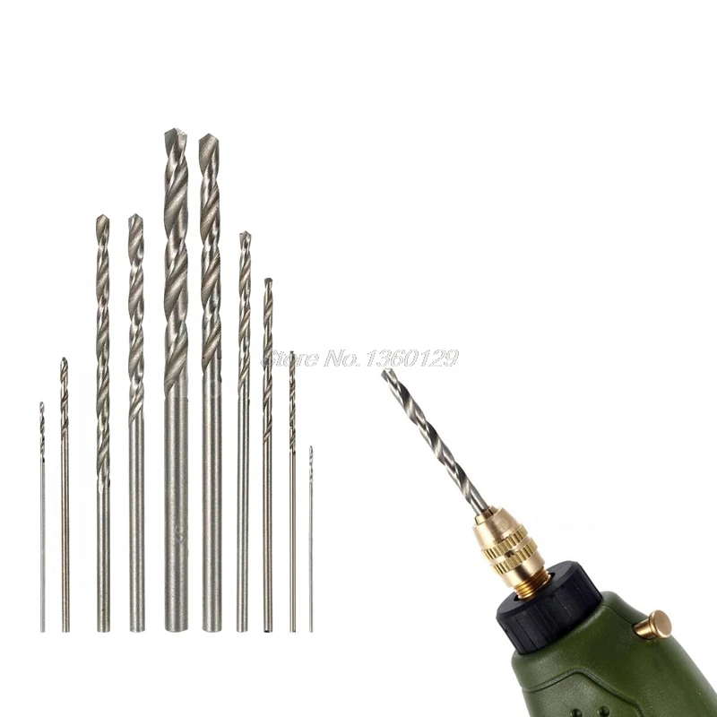 Мини Сверло HSS для Dremel 10 шт. вращающийся инструмент электрические инструменты