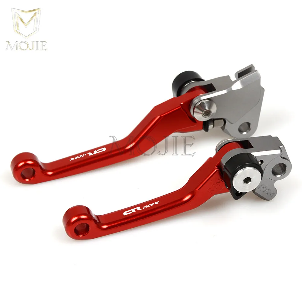 Для Honda CR 125R 250R CR 125 250 CR125 CR250 R CR125R CR250R 1992-2003 Мотоцикл с ЧПУ Поворотные тормозные рычаги сцепления Байк - Цвет: CR250R Red